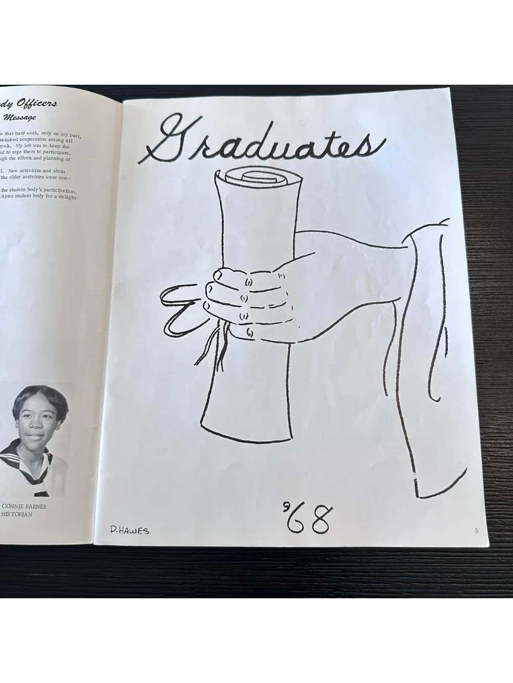 1968 High School Yearbook Vintage Ephemera Junk Journal Altered Art Craft